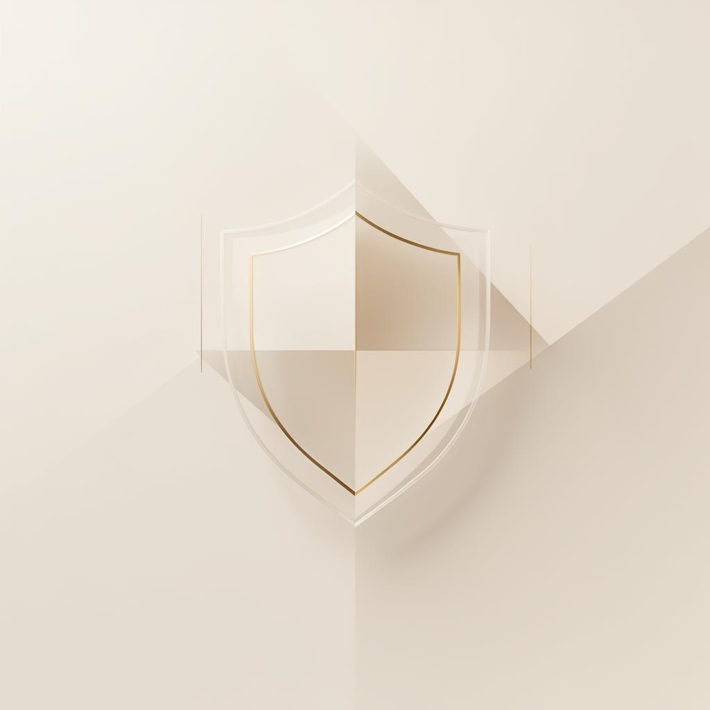 Arte abstrata elegante representando proteção jurídica digital